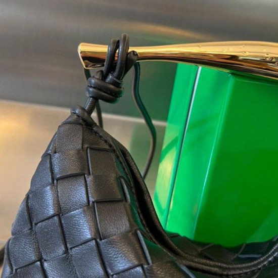 Borse Replica Alta Qualità Mini Bottega Veneta Sardine agnello intrecciata nera qualità specchio Replica Perfette Borse Alta Qualità Mini Bottega Veneta Sardine agnello intrecciata nera imitazioni
