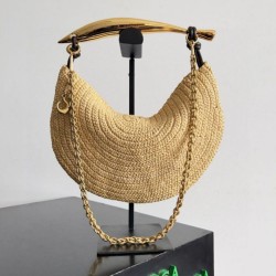 Borsa piccola Sardine di Bottega Veneta con catena rafia naturale Replica Replica Perfette Borsa piccola Sardine di Bottega Veneta con catena rafia naturale imitazioni