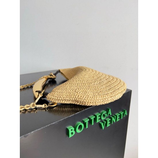 Borsa piccola Sardine di Bottega Veneta con catena rafia naturale Replica Replica Perfette Borsa piccola Sardine di Bottega Veneta con catena rafia naturale imitazioni