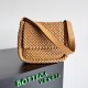 Borsa piccola Bottega Veneta Cobble Caramello Intrecciato Replica Replica Perfette Borsa piccola Bottega Veneta Cobble Caramello Intrecciato imitazioni