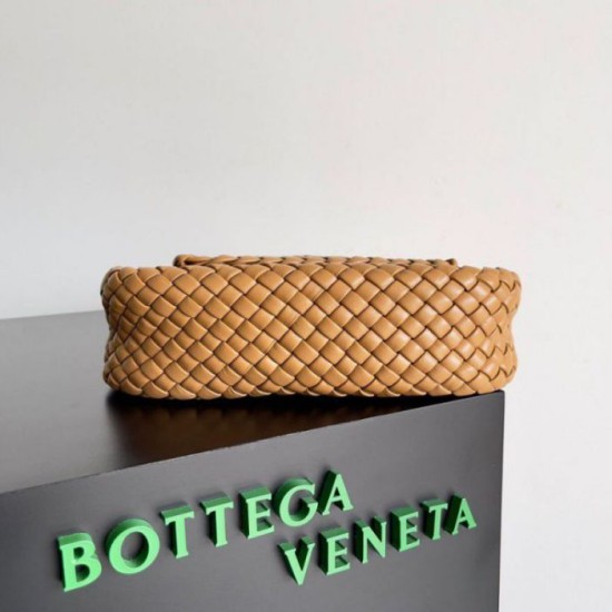 Borsa piccola Bottega Veneta Cobble Caramello Intrecciato Replica Replica Perfette Borsa piccola Bottega Veneta Cobble Caramello Intrecciato imitazioni