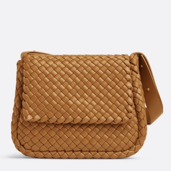 Borsa piccola Bottega Veneta Cobble Caramello Intrecciato Replica Replica Perfette Borsa piccola Bottega Veneta Cobble Caramello Intrecciato imitazioni