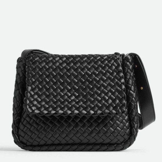 Replica Perfette Imitazioni borse griffate piccola Bottega Veneta Cobble Intrecciato nero imitazioni