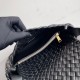Replica Perfette Imitazioni borse griffate piccola Bottega Veneta Cobble Intrecciato nero imitazioni