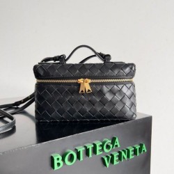 Bottega Veneta Bang Bang Vanity Case Nero Intrecciato Replica Replica Perfette Bottega Veneta Bang Bang Vanity Case Nero Intrecciato imitazioni