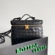 Bottega Veneta Bang Bang Vanity Case Nero Intrecciato Replica Replica Perfette Bottega Veneta Bang Bang Vanity Case Nero Intrecciato imitazioni