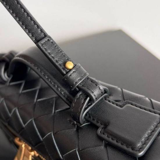 Bottega Veneta Bang Bang Vanity Case Nero Intrecciato Replica Replica Perfette Bottega Veneta Bang Bang Vanity Case Nero Intrecciato imitazioni