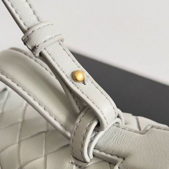 Replica Perfette Bottega Veneta Bang Bang Vanity Case Avorio Intrecciato imitazioni
