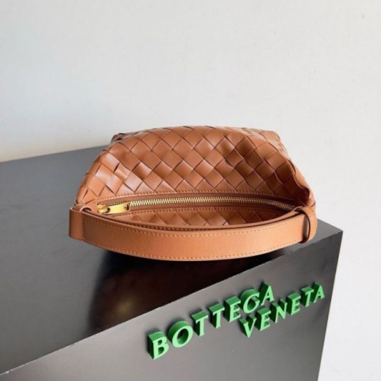 Borsa Replica Bottega Veneta Mini Wallace vitello intrecciata marrone qualità specchio Replica Perfette Borsa 1:1 Bottega Veneta Mini Wallace vitello intrecciata marrone imitazioni