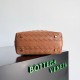 Borsa Replica Bottega Veneta Mini Wallace vitello intrecciata marrone qualità specchio Replica Perfette Borsa 1:1 Bottega Veneta Mini Wallace vitello intrecciata marrone imitazioni