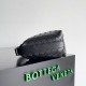 Replica Perfette Bora Pari Bottega Veneta Mini Wallace vitello intrecciata nera imitazioni