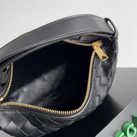 Replica Perfette Bora Pari Bottega Veneta Mini Wallace vitello intrecciata nera imitazioni