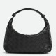 Replica Perfette Bora Pari Bottega Veneta Mini Wallace vitello intrecciata nera imitazioni