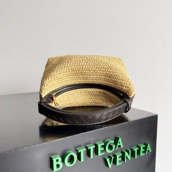 Bottega Veneta Mini Wallace Borse Firmate Replica Raffia Naturale qualità specchio Replica Perfette Bottega Veneta Mini Wallace Borse Firmate Raffia Naturale imitazioni
