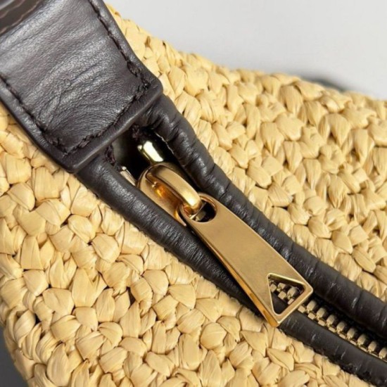 Bottega Veneta Mini Wallace Borse Firmate Replica Raffia Naturale qualità specchio Replica Perfette Bottega Veneta Mini Wallace Borse Firmate Raffia Naturale imitazioni