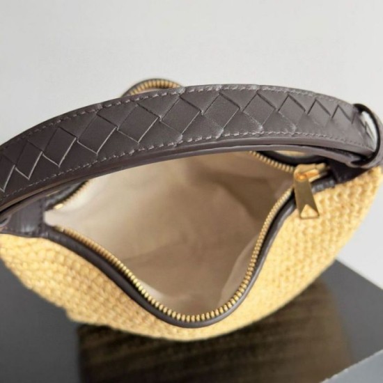 Bottega Veneta Mini Wallace Borse Firmate Replica Raffia Naturale qualità specchio Replica Perfette Bottega Veneta Mini Wallace Borse Firmate Raffia Naturale imitazioni