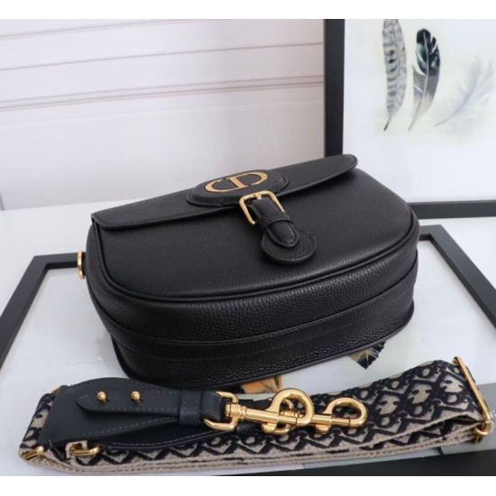 Replica borse griffate grande Dior Bobby vitello martellata nera Riproduzione Fedele Imitazioni borse griffate grande Dior Bobby vitello martellata nera imitazioni