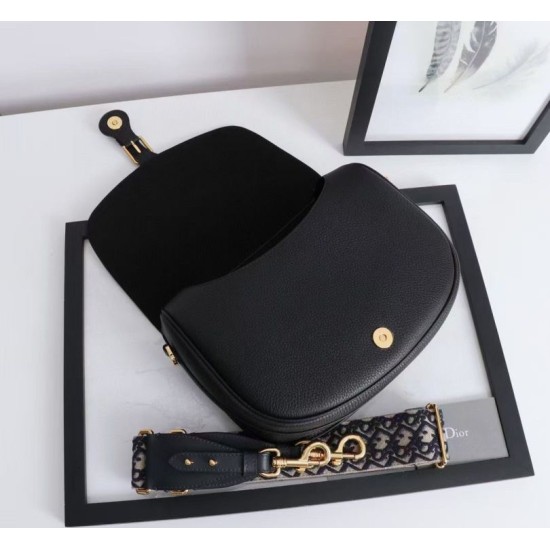 Replica borse griffate grande Dior Bobby vitello martellata nera Riproduzione Fedele Imitazioni borse griffate grande Dior Bobby vitello martellata nera imitazioni