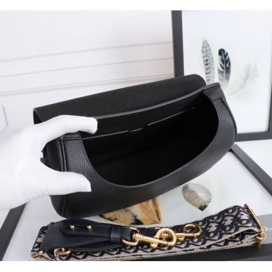 Replica borse griffate grande Dior Bobby vitello martellata nera Riproduzione Fedele Imitazioni borse griffate grande Dior Bobby vitello martellata nera imitazioni