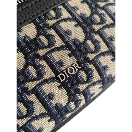 Replica Dior Borsa a tracolla con cerniera Mini Rider 2.0 beige obliquo con pelle nera Riproduzione Fedele Dior Borsa a tracolla con cerniera Mini Rider 2.0 beige obliquo con pelle nera imitazioni