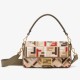 Replica Borsa media Baguette Fendi tela con ricamo FF multicolore Replica Perfetta Borsa media Baguette Fendi tela con ricamo FF multicolore imitazioni