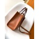 Replica Borsa tote piccola Fendi Sunshine marrone vitello Riproduzione Fedele Borsa tote piccola Fendi Sunshine marrone vitello imitazioni
