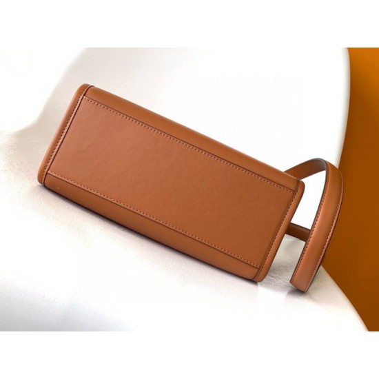 Replica Borsa tote piccola Fendi Sunshine marrone vitello Riproduzione Fedele Borsa tote piccola Fendi Sunshine marrone vitello imitazioni