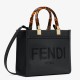 Replica Bora Pari tote piccola Fendi Sunshine vitello nera Riproduzione Fedele Bora Pari replica tote piccola Fendi Sunshine vitello nera imitazioni