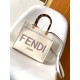 Replica Borsa tote piccola Fendi Sunshine vitello bianca Riproduzione Fedele Borsa tote piccola Fendi Sunshine vitello bianca imitazioni