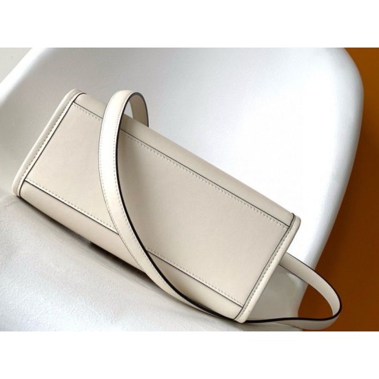 Replica Borsa tote piccola Fendi Sunshine vitello bianca Riproduzione Fedele Borsa tote piccola Fendi Sunshine vitello bianca imitazioni