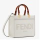 Replica Borsa tote piccola Fendi Sunshine vitello bianca Riproduzione Fedele Borsa tote piccola Fendi Sunshine vitello bianca imitazioni