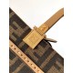 Replica Borse tote piccola Fendi Sunshine tessuto jacquard FF marrone Riproduzione Fedele Borse Replica tote piccola Fendi Sunshine tessuto jacquard FF marrone imitazioni