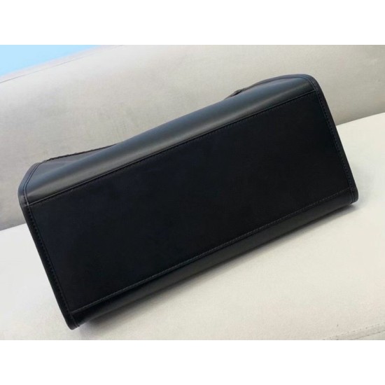 Replica Fendi Sunshine Medium Shopper Borsa vitello nera Riproduzione Fedele Fendi Sunshine Medium Shopper Borsa vitello nera imitazioni