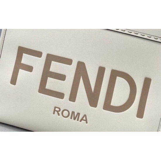 Replica Fendi Sunshine Medium Shopper Borse vitello bianca Riproduzione Fedele Fendi Sunshine Medium Shopper Borse Replica vitello bianca imitazioni