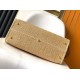 Replica Bora Pari tote media Fendi Sunshine paglia naturale Riproduzione Fedele Bora Pari replica tote media Fendi Sunshine paglia naturale imitazioni
