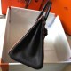Borsa Hermes Birkin bicolore 25cm marrone/nero Clemence Replica Replica Perfette Borsa Hermes Birkin bicolore 25cm marrone/nero Clemence imitazioni