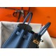 Borsa Hermes Birkin 25cm blu agata Clemence Replica Replica Perfette Borsa Hermes Birkin 25cm blu agata Clemence imitazioni