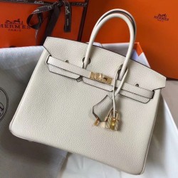 Replica Perfette Hermes Birkin 25cm Borsa Beton Clemence imitazioni