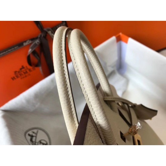 Replica Perfette Hermes Birkin 25cm Borsa Beton Clemence imitazioni