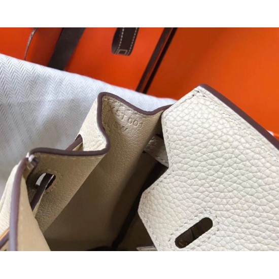 Replica Perfette Hermes Birkin 25cm Borsa Beton Clemence imitazioni