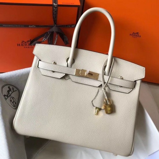Hermes Birkin 30cm Borsa Beton Clemence Replica Replica Perfette Hermes Birkin 30cm Borsa Beton Clemence imitazioni