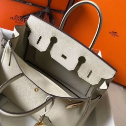 Hermes Birkin 30cm Borsa Beton Clemence Replica Replica Perfette Hermes Birkin 30cm Borsa Beton Clemence imitazioni