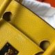 Hermes Birkin 30cm Borsa Gialla Clemence Replica Replica Perfette Hermes Birkin 30cm Borsa Gialla Clemence imitazioni