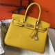 Hermes Birkin 30cm Borsa Gialla Clemence Replica Replica Perfette Hermes Birkin 30cm Borsa Gialla Clemence imitazioni