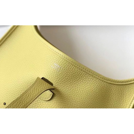 Hermes Evelyne III 29 PM Borse Firmate Replica Jaune Poussin Clemence qualità specchio Replica Perfette Hermes Evelyne III 29 PM Borse Firmate Jaune Poussin Clemence imitazioni