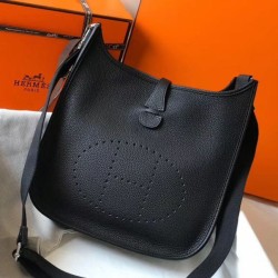 Replica Perfette Hermes Evelyne III 29 PM Nero Clemence imitazioni