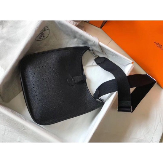 Hermes Evelyne III 29 PM replica Nero Clemence qualità specchio Replica Perfette Hermes Evelyne III 29 PM Nero Clemence imitazioni