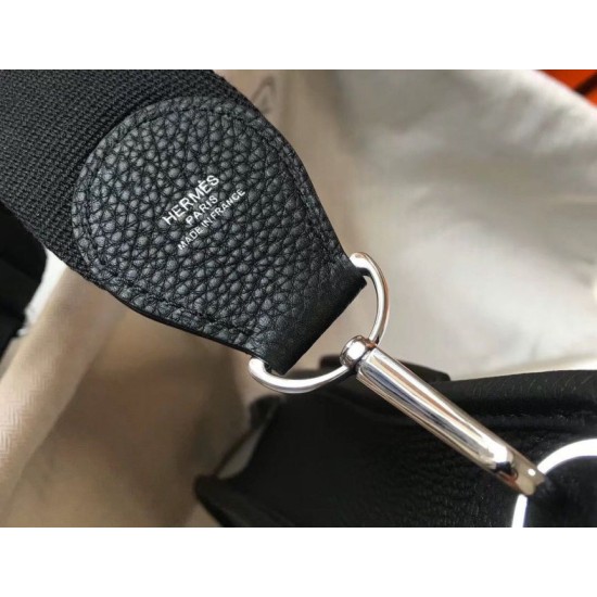 Hermes Evelyne III 29 PM replica Nero Clemence qualità specchio Replica Perfette Hermes Evelyne III 29 PM Nero Clemence imitazioni