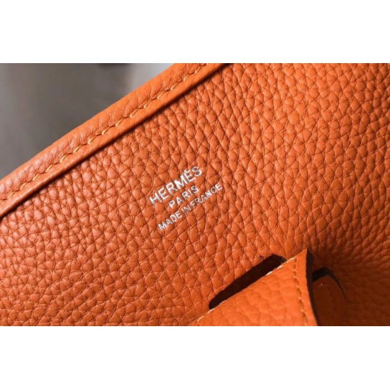 Hermes Evelyne III 29 PM Borse Firmate Replica Arancione Clemence qualità specchio Replica Perfette Hermes Evelyne III 29 PM Borse Firmate Arancione Clemence imitazioni