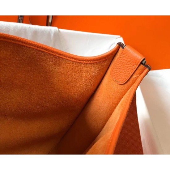 Hermes Evelyne III 29 PM Borse Firmate Replica Arancione Clemence qualità specchio Replica Perfette Hermes Evelyne III 29 PM Borse Firmate Arancione Clemence imitazioni